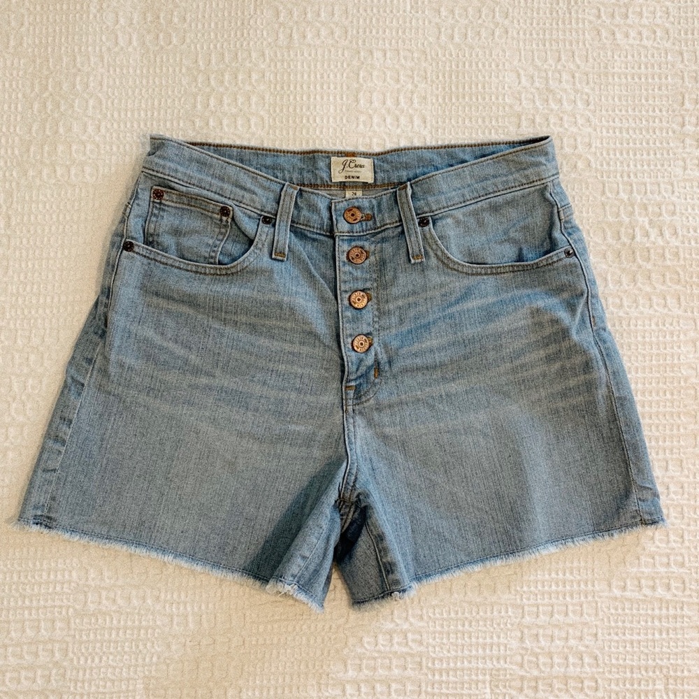 J. Crew Trademark Denim High-Waisted Shorts